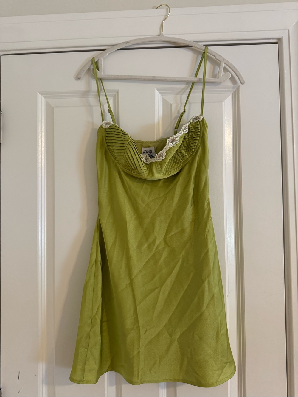Princess Polly green mini dress